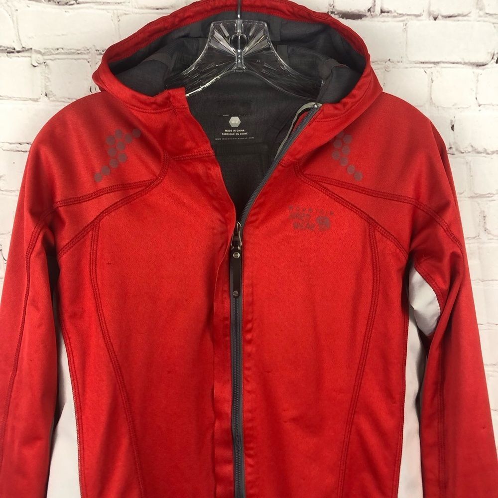 Mountain HardWear Red WindStopper Tech Jacket Women's Sz Medium